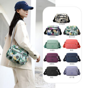 新款多层多功能单肩包女牛津布时尚斜挎包出行旅游包休闲妈妈包