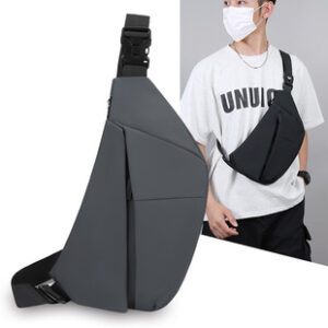 跨境新款胸包男士潮流斜挎包外出运动骑行包休闲旅行高级感单肩包