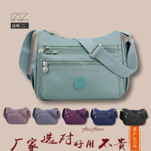 【外贸跨境】女士时尚斜挎包 简约百搭单肩包 大容量休闲尼龙挎包