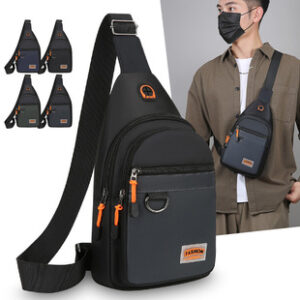新款批发胸包男士日系潮搭单肩斜挎包外出通勤旅行休闲背包小挎包