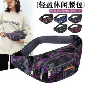 男女多层腰包迷彩户外骑行运动包多层收银零钱包防水耐磨手机包潮