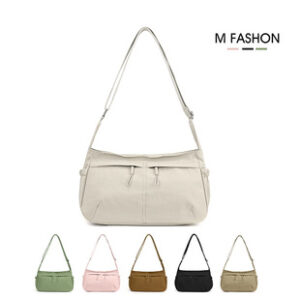 跨境新款日系休闲尼龙布包大容量轻便女单肩包简约百搭学生斜挎包