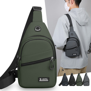 2025新款潮流时尚百搭胸包户外运动男士斜挎包便携休闲背包旅行包