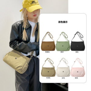 新款热卖尼龙布户外妈咪包大容量单肩斜挎包休闲百搭女士背包箱包