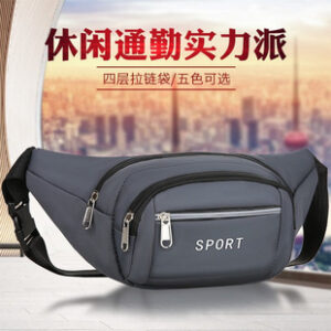 新款腰包男女多功能户外运动大容量手机包休闲时尚通勤出行零钱包